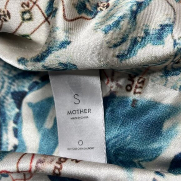 Mother The High Flyer Zip front puffer jacket in bold tricks retro 70s hippie Sm - Picture 10 of 16